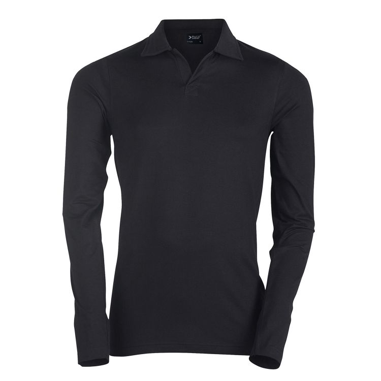 Slika Moška oprijeta polo majica z dolgimi rokavi em209