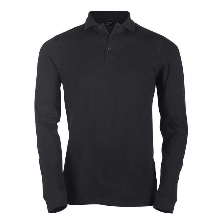 Slika Moška pique polo majica z dolgimi rokavi em210