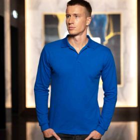 Slika Moška pique polo majica z dolgimi rokavi em210