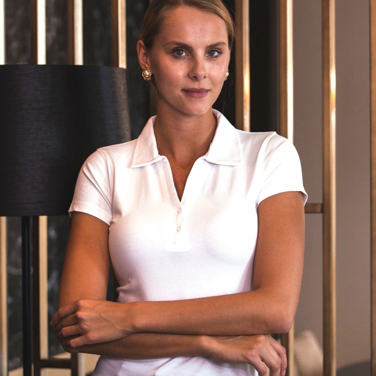 Slika Ženska oprijeta polo majica ef109