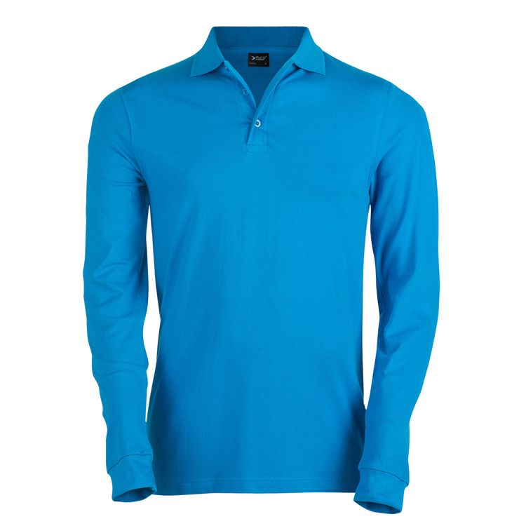 Slika Moška pique polo majica z dolgimi rokavi em210