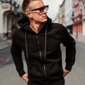 Slika Moška modna jopa s kapuco em510