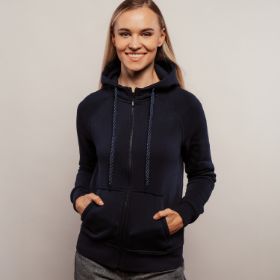 Slika Ženska modna jopa s kapuco / manjši kroj sef510