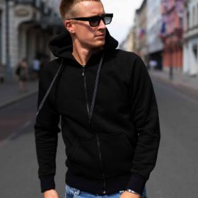 Slika Moška modna jopa s kapuco em510