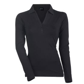 Slika Ženska oprijeta polo majica z dolgimi rokavi ef209