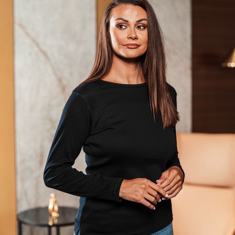 Slika Ženska lahka majica z dolgimi rokavi ef203