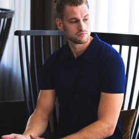 Slika Moška oprijeta polo majica em109