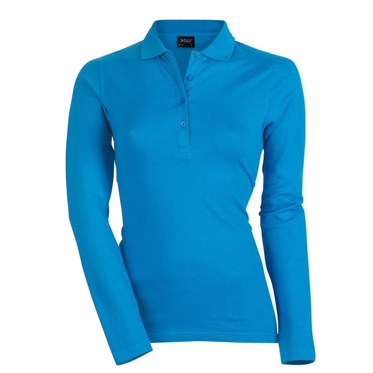 Slika Ženska pique polo majica z dolgimi rokavi ef210