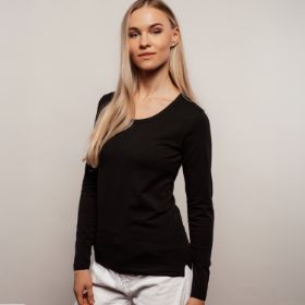 Slika Ženska oprijeta majica z dolgimi rokavi ef202
