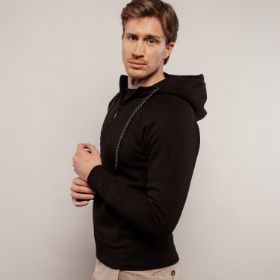Slika Moška modna jopa s kapuco em510