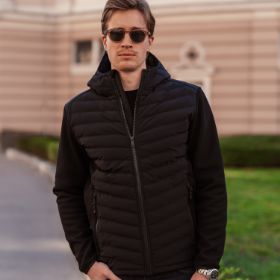 Slika Moška hibridna jakna s kapuco em801